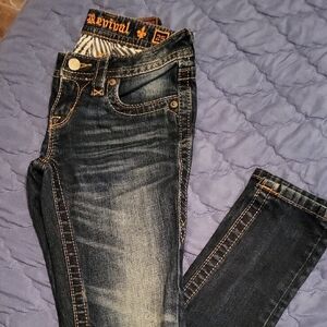 Rock Revival Dark Blue Skinny Jeans